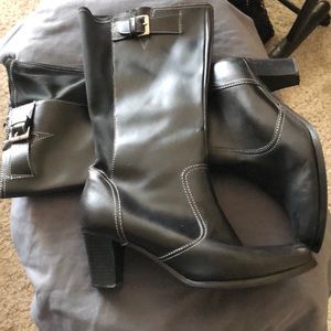 Cloud Walker Wide Calf Black Boot 11 wide